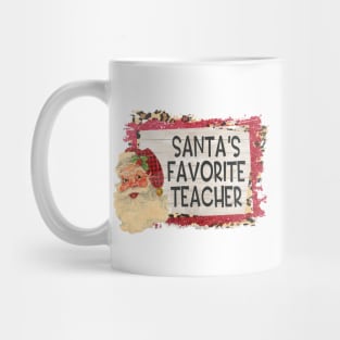 Santa's Favorite Teacher Mug